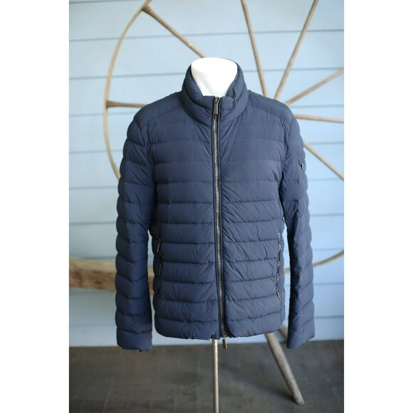 $1,890 MOORER Aqua Down Jacket Size 52/42 Striking Blue MINT